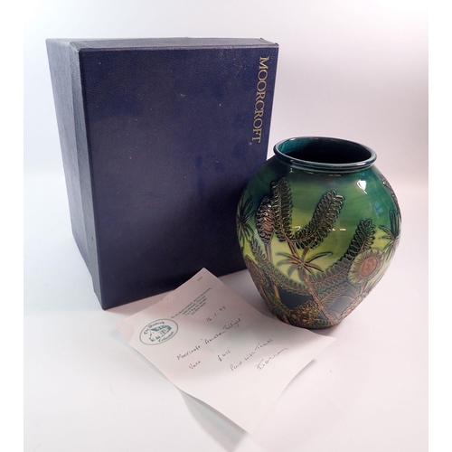 142 - A Moorcroft Amazon Twilight vase by Nicola Slaney, 1997, 22cm - boxed with receipt