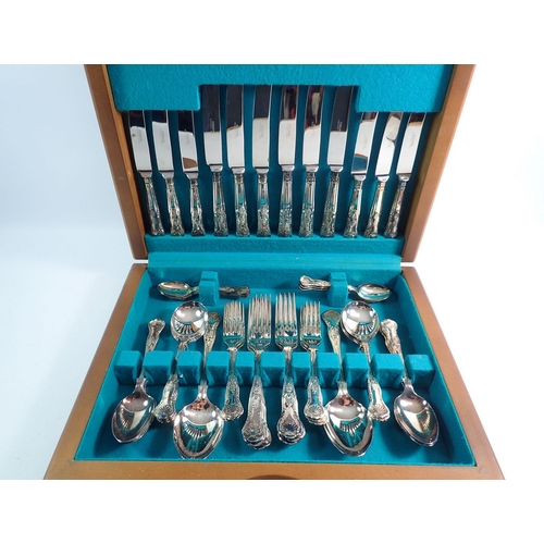 218 - An Osborne silver plated canteen of cutlery