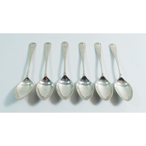 237 - A set of six silver coffee spoons, Sheffield 1926 by James Dixon & Sons, 59g