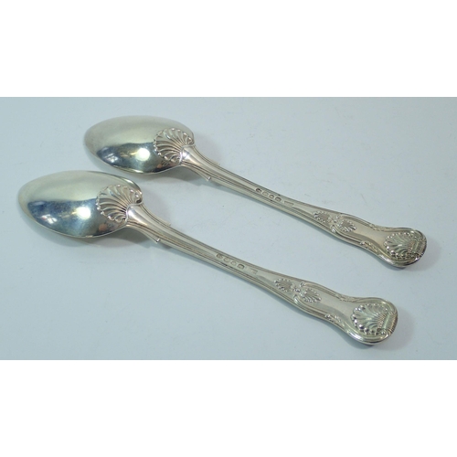 300 - A pair of silver Kings Pattern tablespoons, London 1829 by William Bateman II, 222g