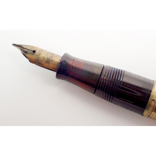 367 - A 9 carat gold fountain pen - a/f