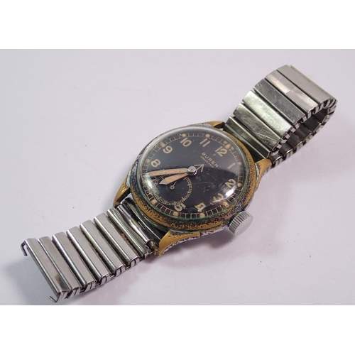 458 - A Buren Grand Prix military issue gentleman's watch circa 1940s 'The Dirty Dozen' watch