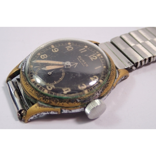 458 - A Buren Grand Prix military issue gentleman's watch circa 1940s 'The Dirty Dozen' watch