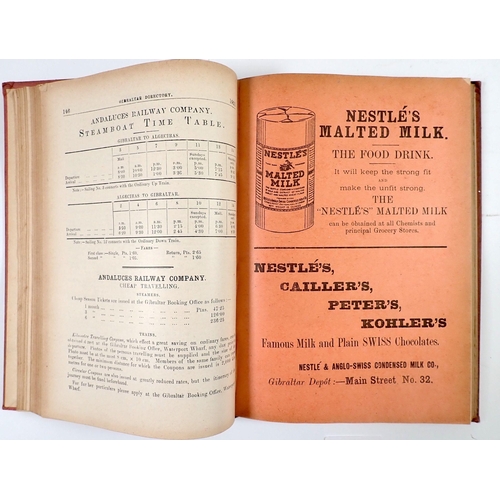 531 - A 1921 Gibraltar Directory and Guide book edited by Benedict R Miles