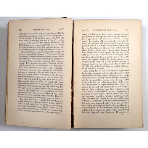 548 - Charles Darwin The Origin of Species 'Fifth Thousand' published by John Murray 1860, lacking pre tit... 