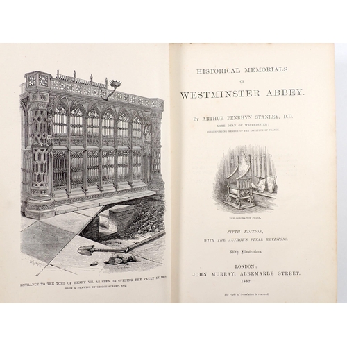 554 - Historical Memorials of Westminster Abbey by Arthur Stansley 1882 together with English Liturgical C... 