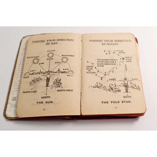 603 - A WWI The Soldiers Own Diary for Cyril Haughton 1919 with handwritten entries including Peace Treaty... 