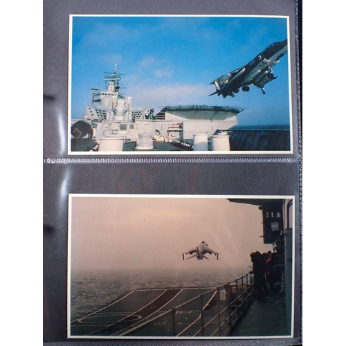 623 - An album of 64 Falklands Task Force postcards