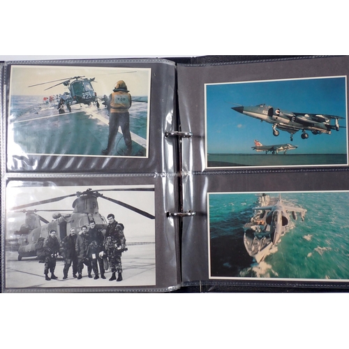 623 - An album of 64 Falklands Task Force postcards