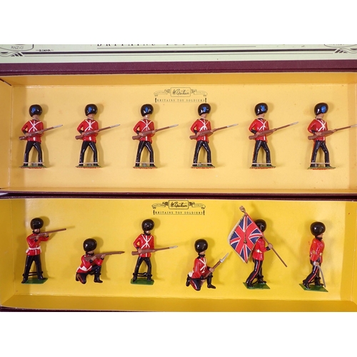 698 - Four Britains boxed military sets, 8805 Irish Guards, 8808 The Royal Marine Light Infantry, 8809 The... 