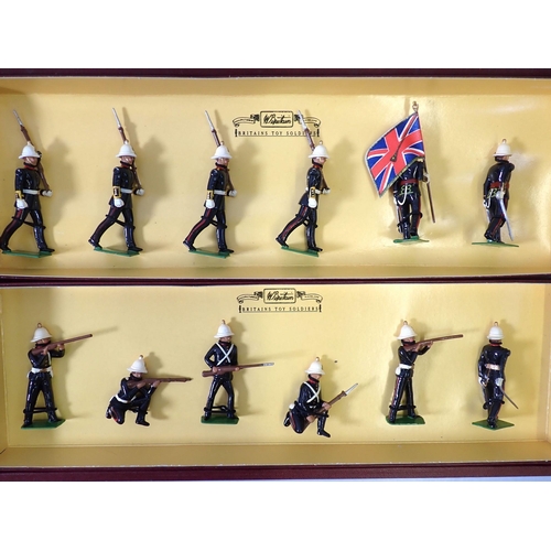 699 - Four Britains boxed military sets, 8822 The Kings Royal Rifle Corps, 8826 The Royal Marine Artillery... 