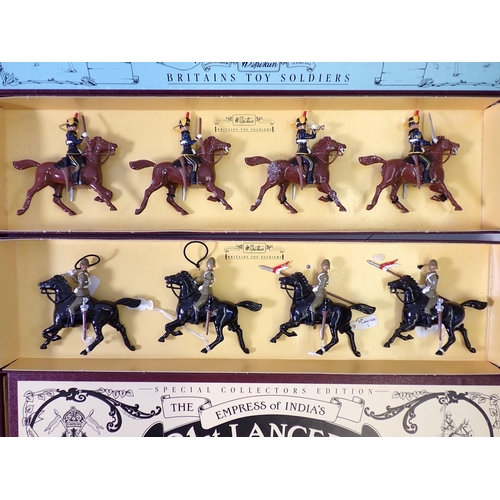 701 - Five Britains boxed military sets, 8821 The Dragoon Guards, 8811 4th Hussars, 8812 Middlesex Yeomanr... 