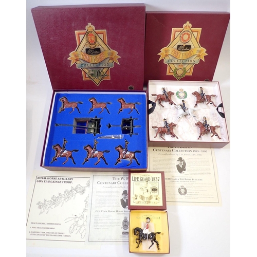 703 - Three Britains Centenary collection boxed military sets, 8813 13th Hussars and The Royal Fusiliers 8... 