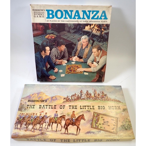 710 - Two Waddingtons vintage board games, The Battle of The Little Big Horn and Bonanza