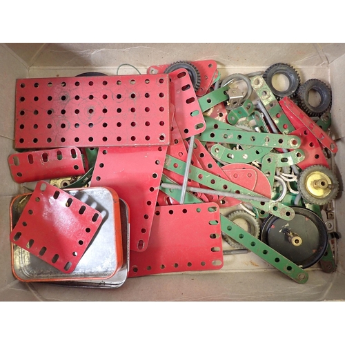 712 - A box of Meccano and instructions