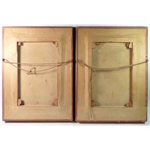 951 - A pair of 19th century Dutch oils of an old man and woman, 37 x 24cm