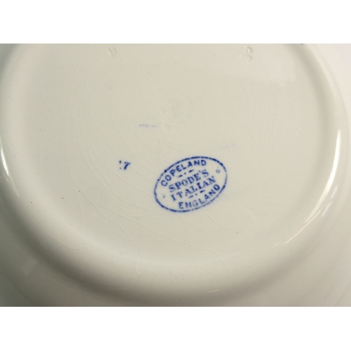 23 - Two Copeland Spode Italian bowls and a blue and white tazza