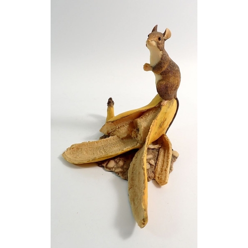 33 - Five Border Fine Arts mice groups, some slight damage, tallest 13.5cm