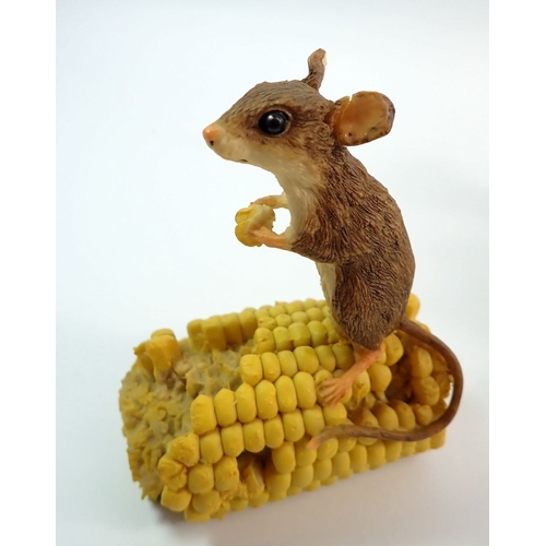 33 - Five Border Fine Arts mice groups, some slight damage, tallest 13.5cm
