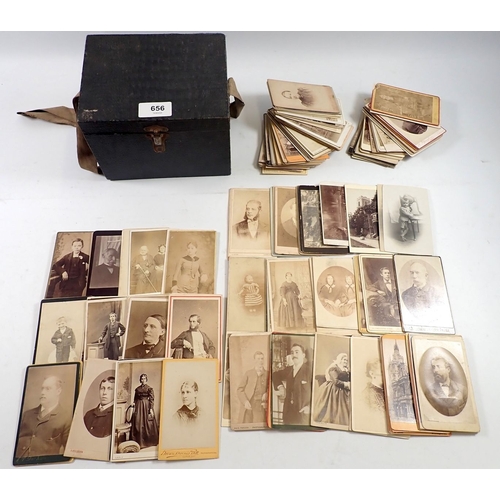 656 - A collection of Victorian carte de visite, including British, Ireland, France, Germany & Netherlands... 