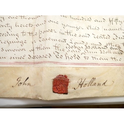 658 - A Conveyance document for Brimsfield Court Estate 1783 signed John & Ann Holland