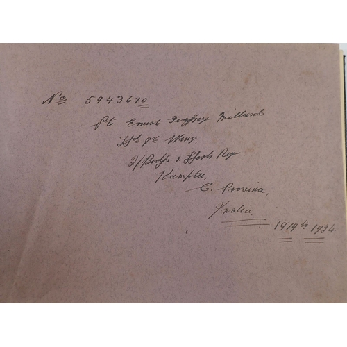 661 - The Bedfordshire and Hertfordshire Regiment 2nd Battalion album Kamptee Camp, 1923-24 with photos by... 