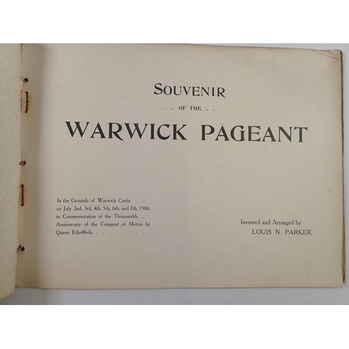 663 - Souvenir of The Warwick Pageant 1906, illustrations by J N Boulton