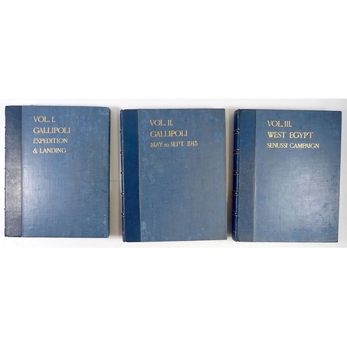 665 - An exceptional privately bound three volume WWI diary by Petty Officer Allan Macbeth Royal Naval Ser... 