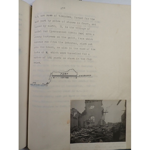 665 - An exceptional privately bound three volume WWI diary by Petty Officer Allan Macbeth Royal Naval Ser... 