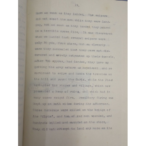 665 - An exceptional privately bound three volume WWI diary by Petty Officer Allan Macbeth Royal Naval Ser... 