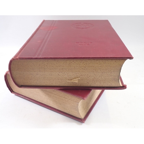 679 - Webster's New International Dictionary in The English Language, two volumes with many colour and pho... 
