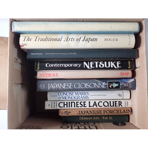 708 - Various books on Chinese and Japanese works of art, rugs etc.