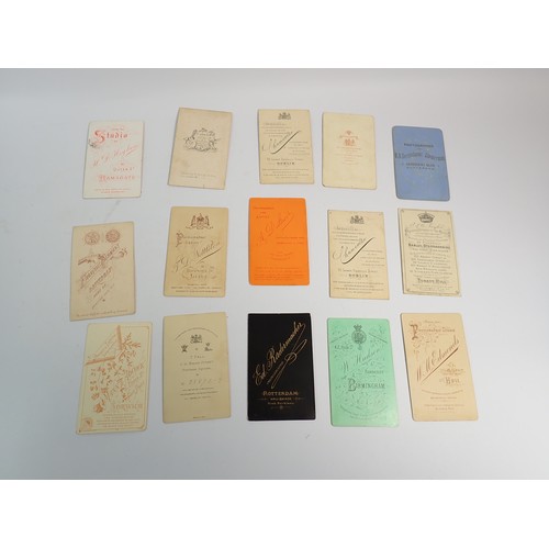 656 - A collection of Victorian carte de visite, including British, Ireland, France, Germany & Netherlands... 