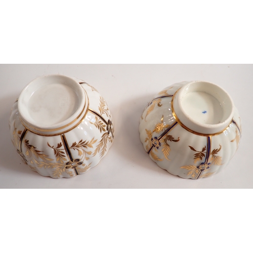 45 - A Barr Flight & Barr Worcester part tea set comprising four tea bowls, eight saucers and one coffee ... 