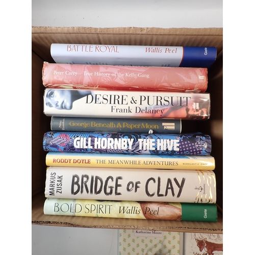 605 - A selection of modern fiction, all signed by the authors, mostly first editions