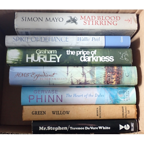 605 - A selection of modern fiction, all signed by the authors, mostly first editions