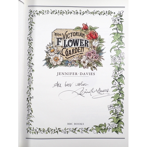 623 - The Victorian Flower Garden signed by Jennifer Davies and two Sothebys garden sales catalogues 1997 ... 