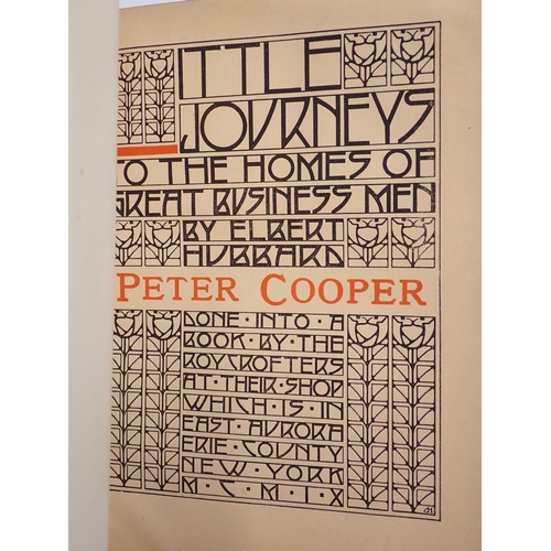 639 - Three Editions of Little Journeys to Great Musicians & Business Men x 2 by Elbert Hubbard in suede c... 