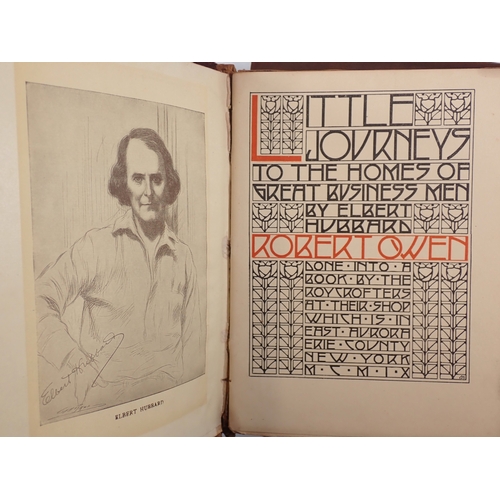 639 - Three Editions of Little Journeys to Great Musicians & Business Men x 2 by Elbert Hubbard in suede c... 