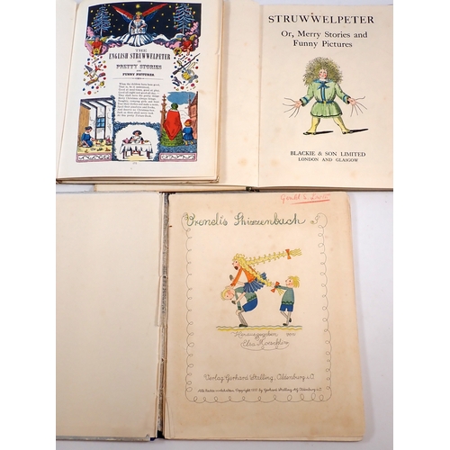 652 - The English Struwwelpeter published by Blackie and Vrenelis Skizzenbuch by Herausgegeben von Elsa Mo... 
