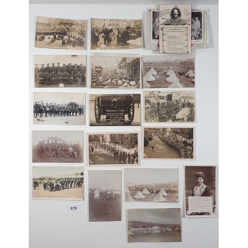 619 - A group of military and naval postcards plus some Royalty (a.30)
