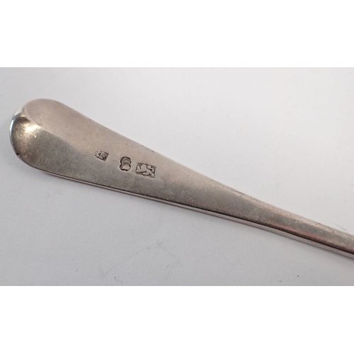 158 - A set of six George III silver dessert spoons, Exeter 1800 by Richard Ferris, 198g