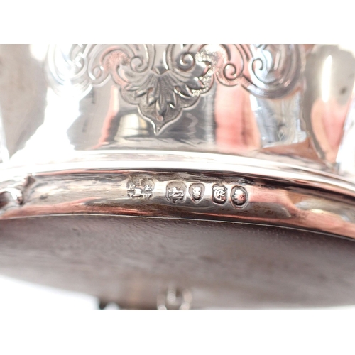 163 - A Victorian silver engraved cruet stand, London 1840 by Edward, Edward Junior, John & William Barnar... 