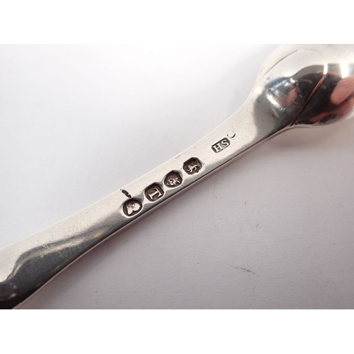 224 - A silver marrow scoop, London 1814 by Solomon Hougham, 22cm long, 43g