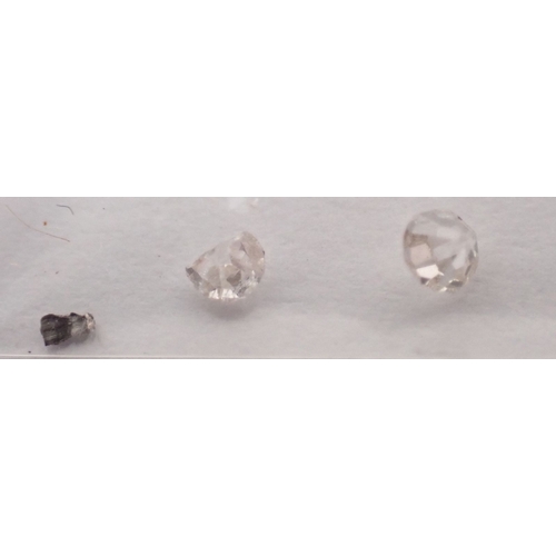 280 - A quantity of loose old cut diamonds comprising twenty eight .02ct, eleven .04ct and two .01cts