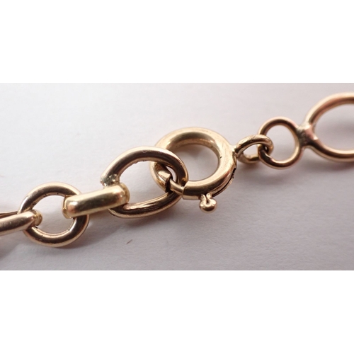 311 - A 9ct gold bracelet, 21cm long, 7.5g