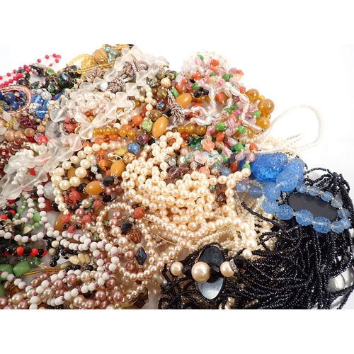 407 - A quantity of various bead necklaces