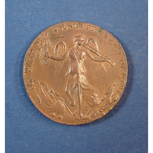 545 - A 1794 Charles Marquis Cornwallis penny token with lustre Cond: EF