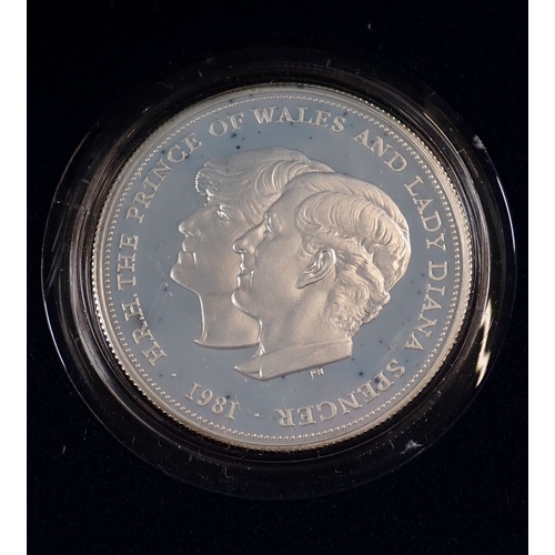 551 - Five Royal Mint silver proof crowns to include 4x 1980 Queen Elizabeth the Queen Mother 80th Birthda... 