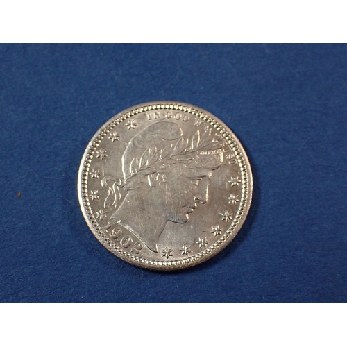 562 - A small group of World coins including silver content examples, USA quarter dollar 1902, Finland 25 ... 